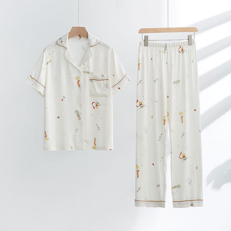 Dame pyjamasæt med legende print og komfortabel pasform Stilla