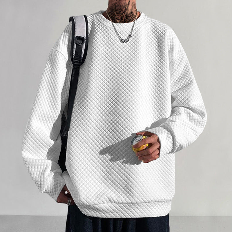 Herrer stilfuld oversized sweater med innovativ struktur og moderne design Stilla