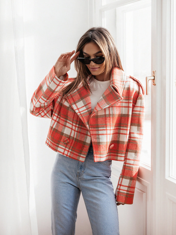 Dame Ternet Kort Blazer Stilla