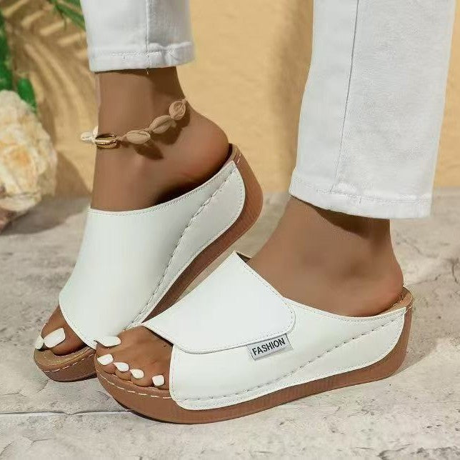Dame Chic Platform Slide Sandaler Stilla
