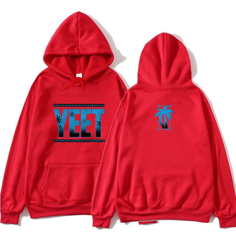 Kvindes hoodie med kreativ palme-design Skovae