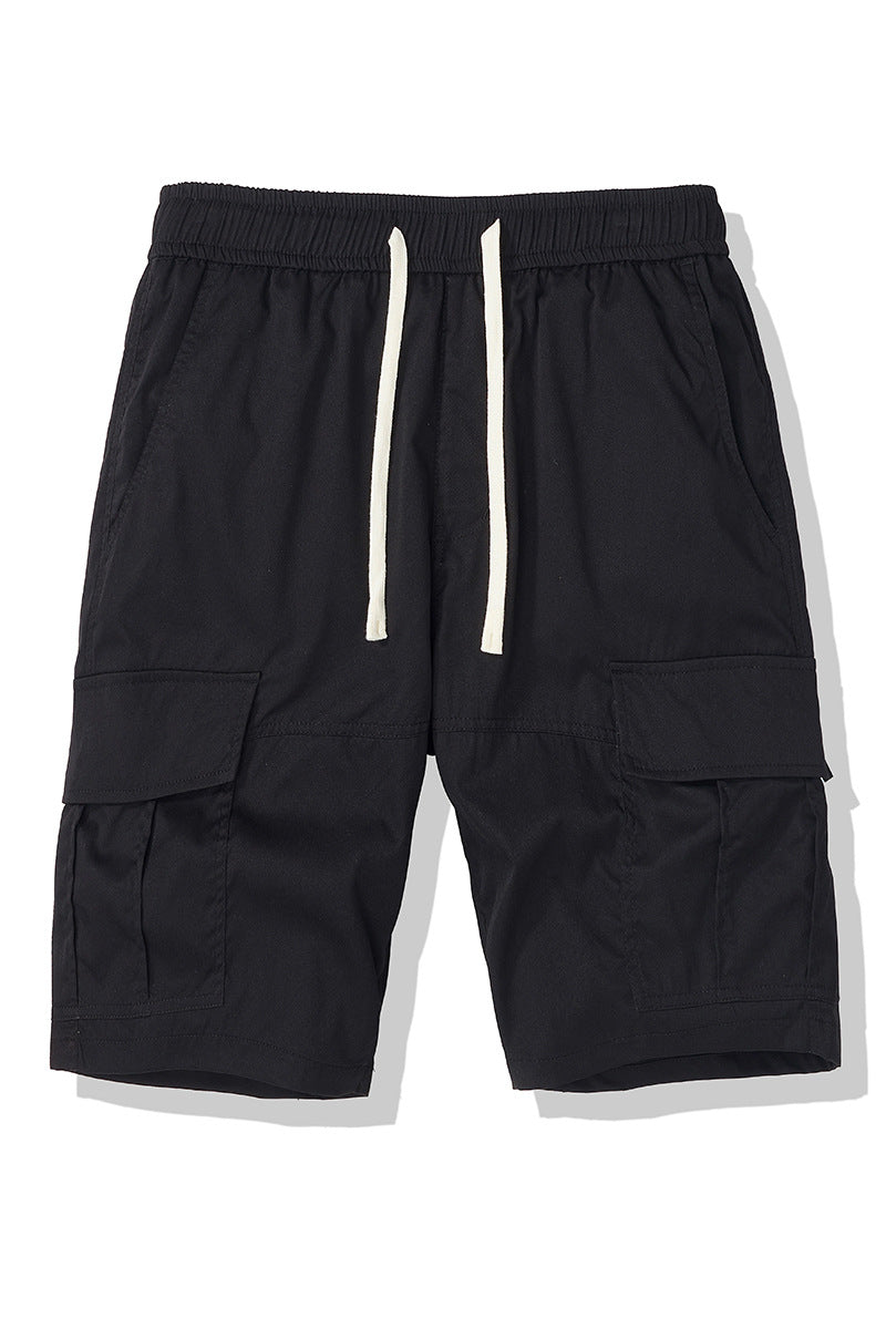 Herren Cargo-Shorts med elastisk talje og flere side lommer Stilla