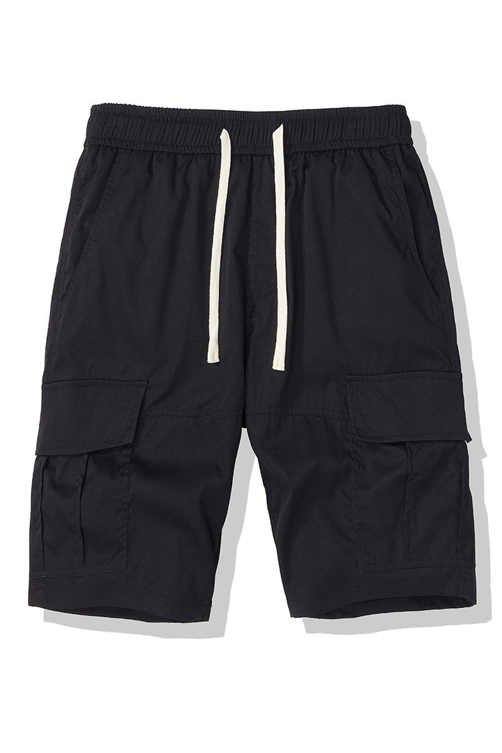 Herren Cargo-Shorts med elastisk talje og flere side lommer Stilla