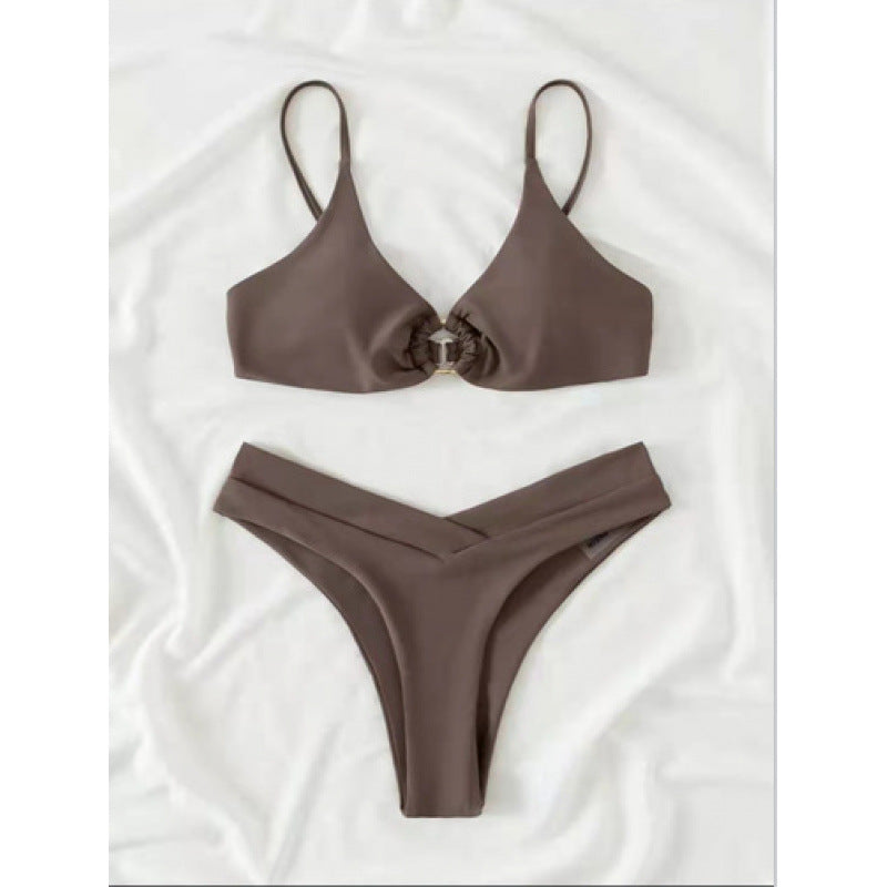 Damebikini med høj talje og elegant design Stilla
