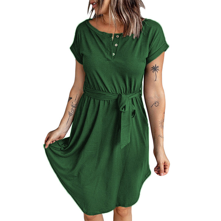 Dame Fritids Button-Up Kjole Stilla