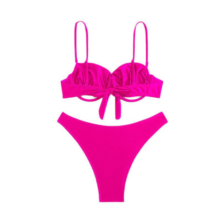 Dame Push-Up-Bikini med elegant design og justerbare stropper Skovae