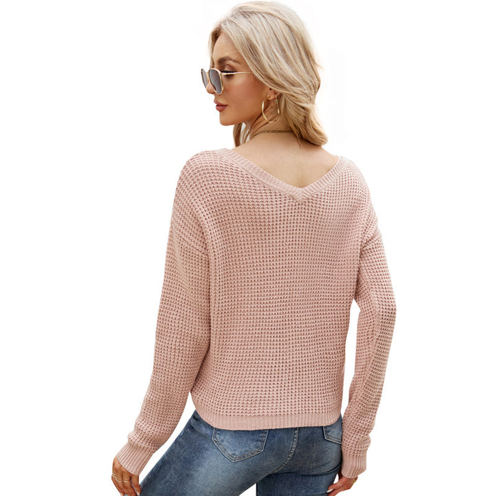Damer casual sweater med raffineret snørredetalje og struktureret stof Stilla