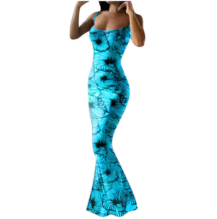 Dame Figurtilpasset Maxi-Kjole med floralt design og svajende kant Stiila