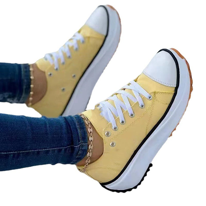 Dame fashionable High-Top Sneakers med iøjnefaldende gummisål og stilfuldt design Stilla