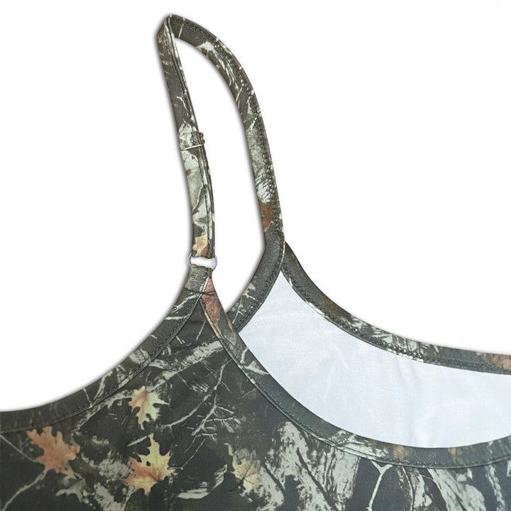 Dame Camouflage Tryk Slim-Fit Tanktop Stilla