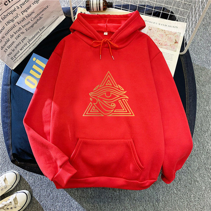 Kvindernes hoodie med kunstnerisk grafisk design Skovae