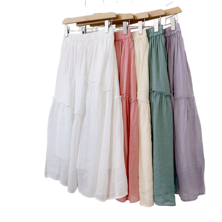 Femme Lagdelt Bohemian Maxi Nederdel Stilla