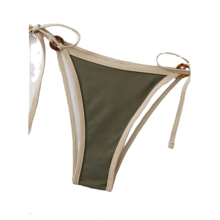 Femme Triangle Halter Bikini Sæt med justerbare stropper Stilla