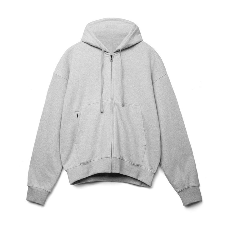 Herrer Cozy Zip-Hoodie med frontlomme og blødt fleecefôr Stilla