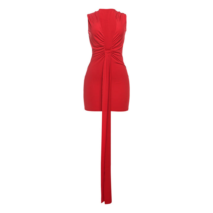 Dame Bodycon Cocktailkjole med elegant indviklingsdetalje Stilla