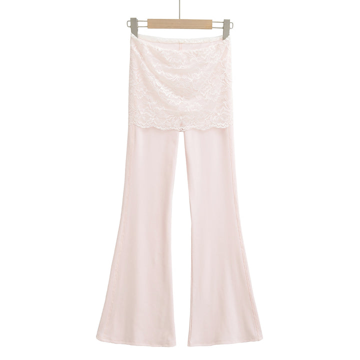 Dame Leggings med blonder og løs pasform Stilla