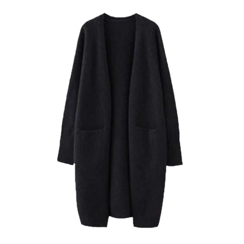 Dame oversized strikjakke med lommer og afslappet pasform Stilla