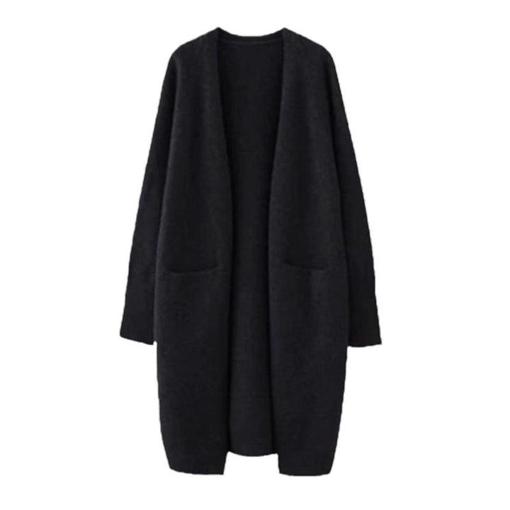 Dame oversized strikjakke med lommer og afslappet pasform Stilla
