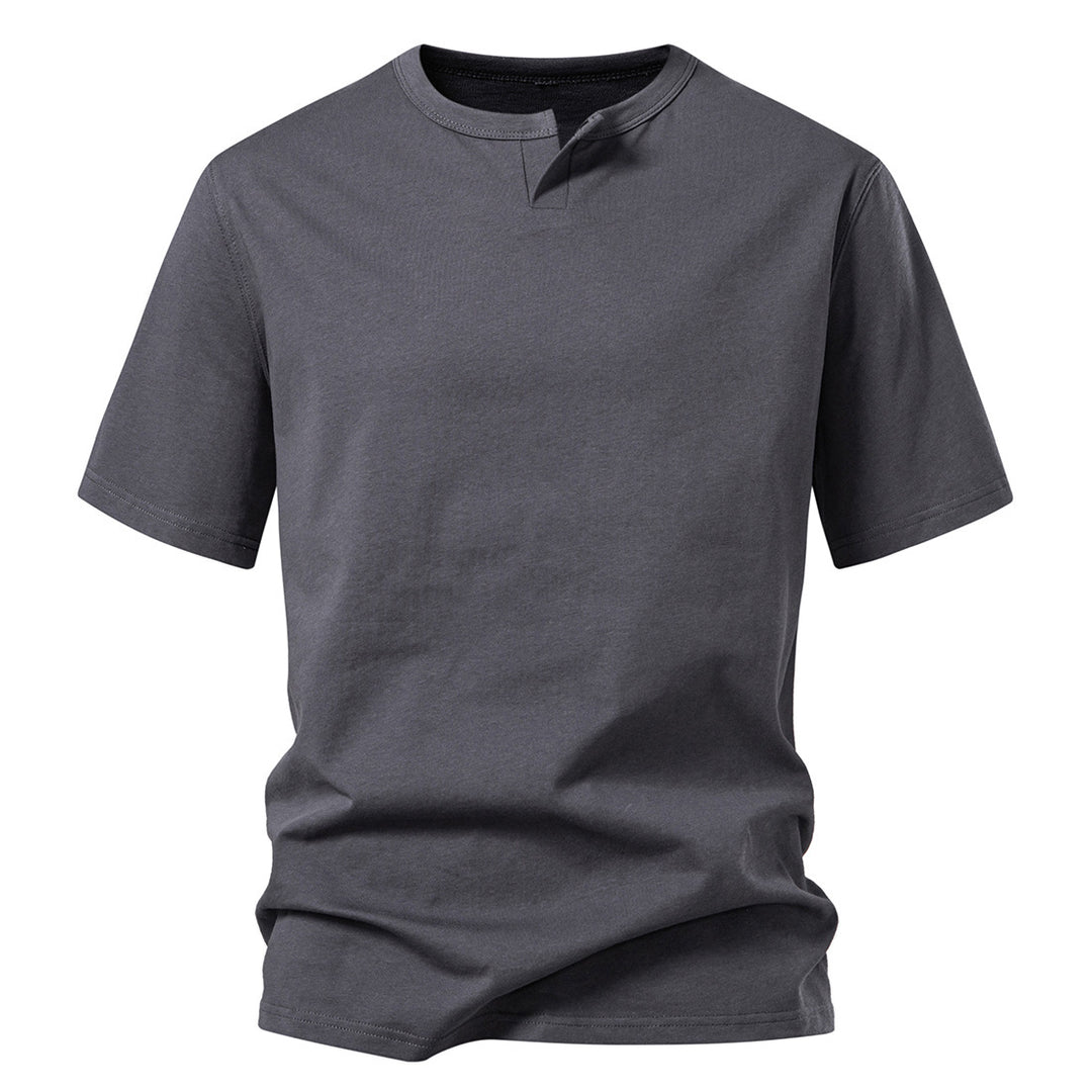 Herrer Elevated Collar Kortærmet T-shirt Stilla