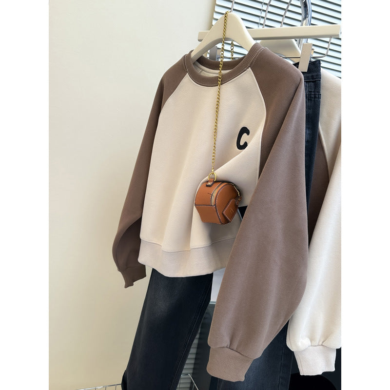 Dame Farveblokeret Raglan Sweatshirt Stilla
