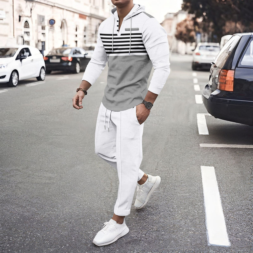 Herrer sporty top og joggingbukser set Stilla