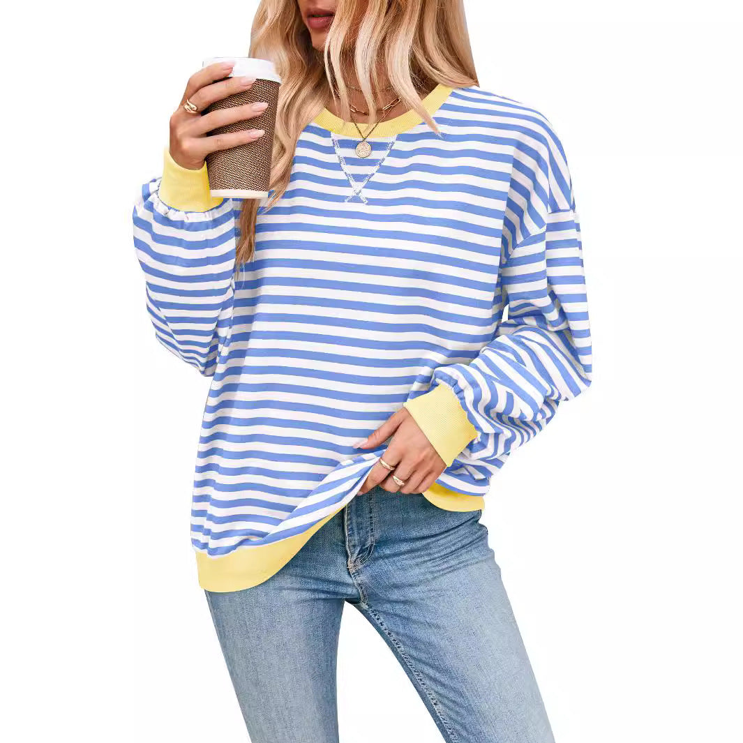 Stilla | Casual, Stribet Pullover Med Løs Pasform