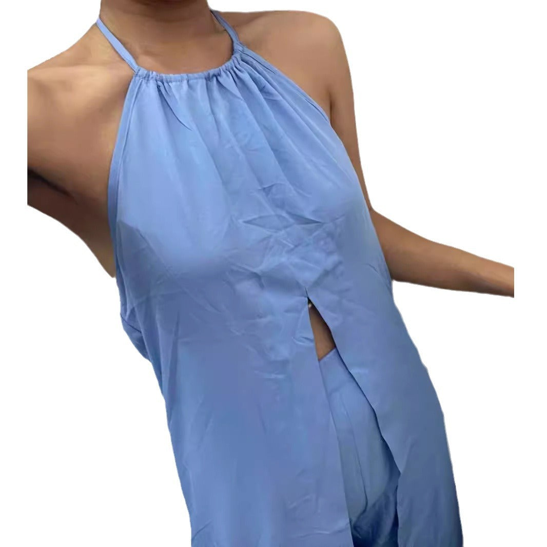 Dame Elegant To-delt med stilfuld frakke og cropped bukser Skovae