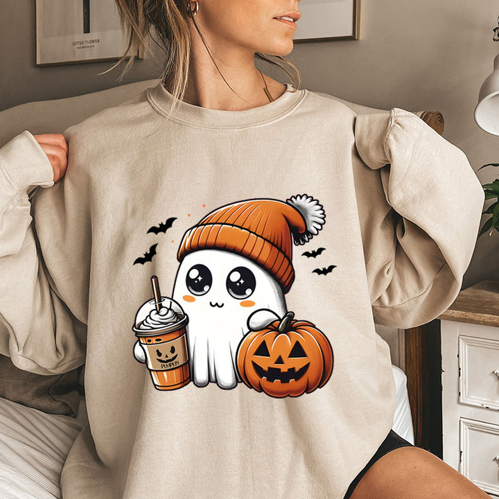 Kvindesweatshirt med legende Halloween grafisk design Stilla