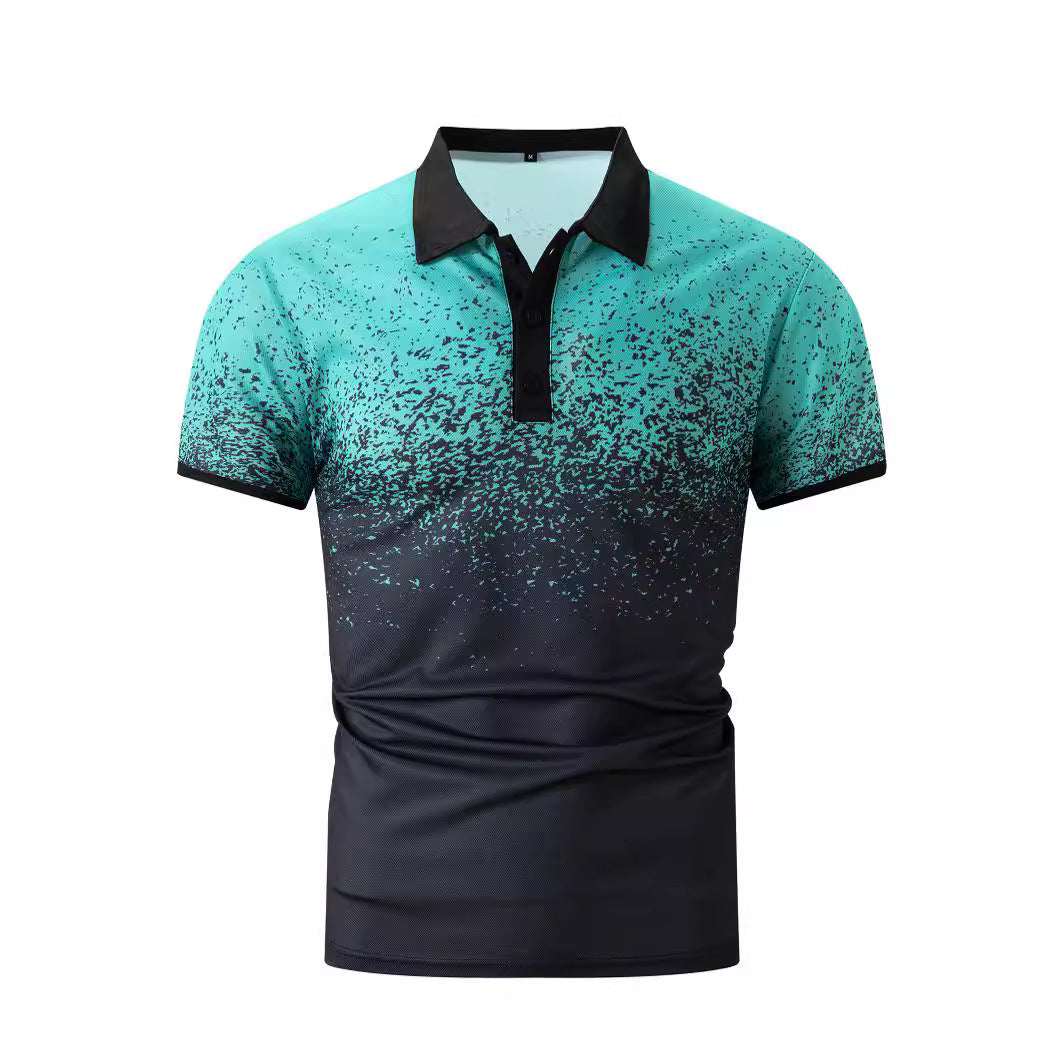 Herrer-gradient-tryk-performance-polo-shirt Stilla