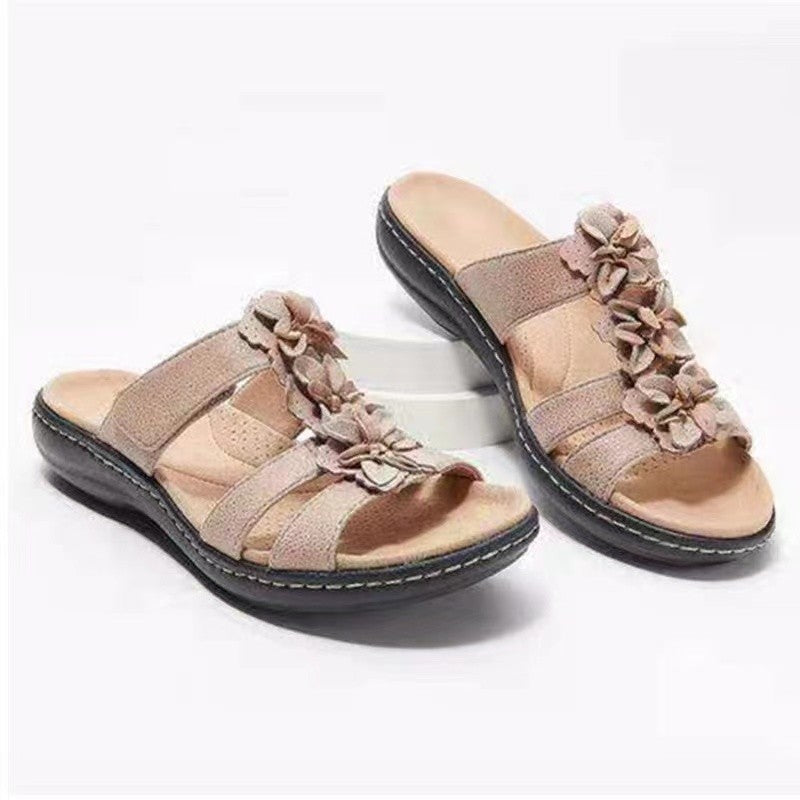 Dame Sandaler med floral accent Stilla