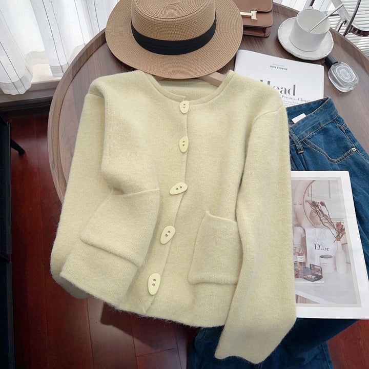 Kvinders hyggelige cardigan med dekorative sting Stilla