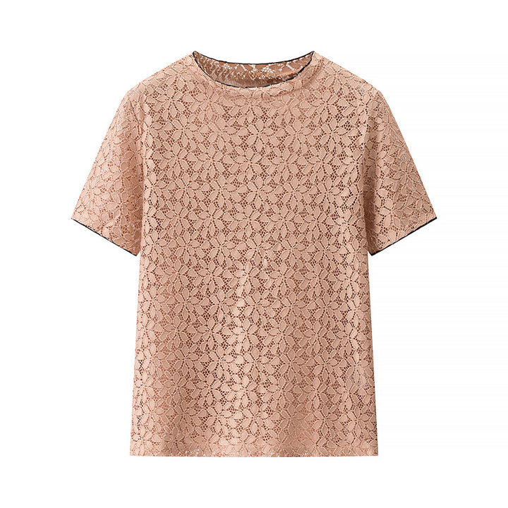 Dame spidstop med elegant rund halsudskæring og alsidigt design Stilla