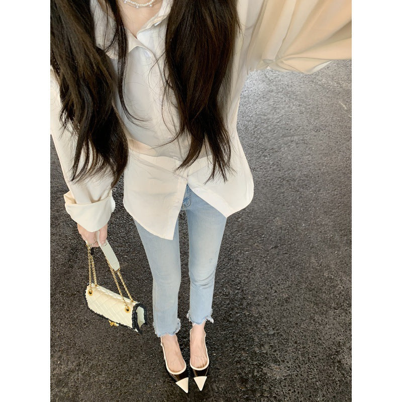 Dame Patenteret læder Slingback-pumps med kontrasterende kappe-tå Stilla
