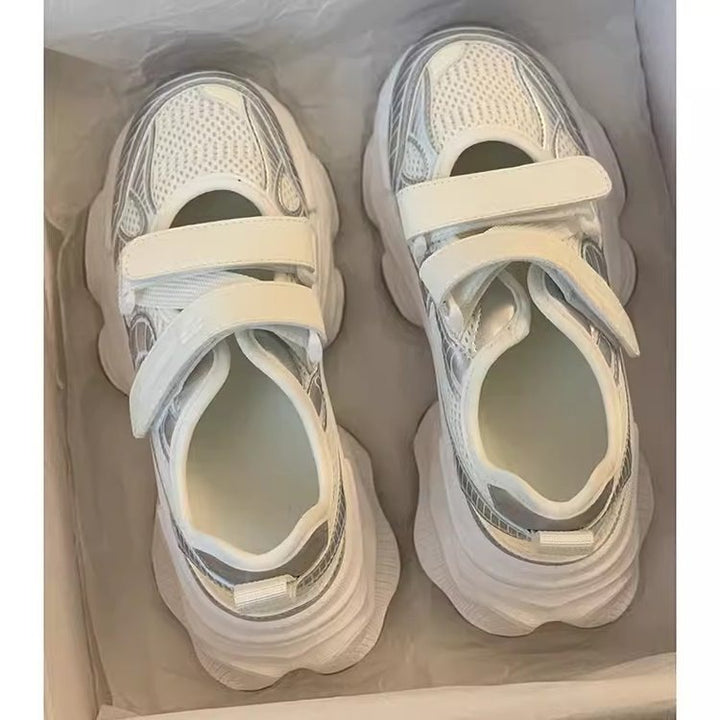 Dame moderne sneakers med innovativ dæmpningsteknologi og justerbare velcro-lukninger Stilla