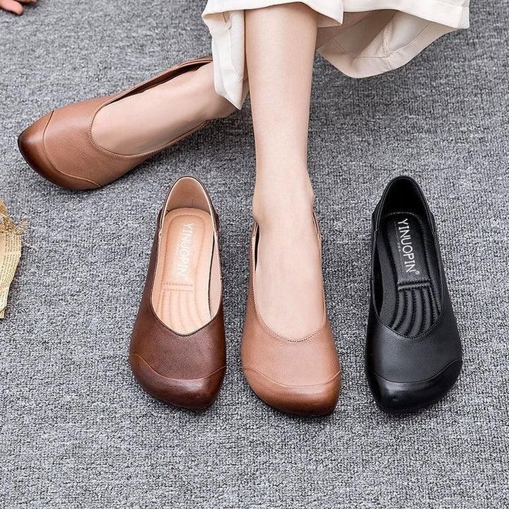 Dame nan elegante Slipper-Ballerina med ergonomisk komfortfod seng og diskret pynte søm Skovae