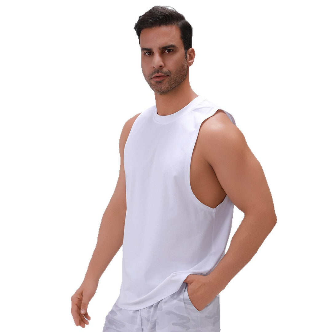 Herrer Sporty Muskel-Tanktop i høj kvalitets bomuldsblanding med ergonomisk snit Stilla