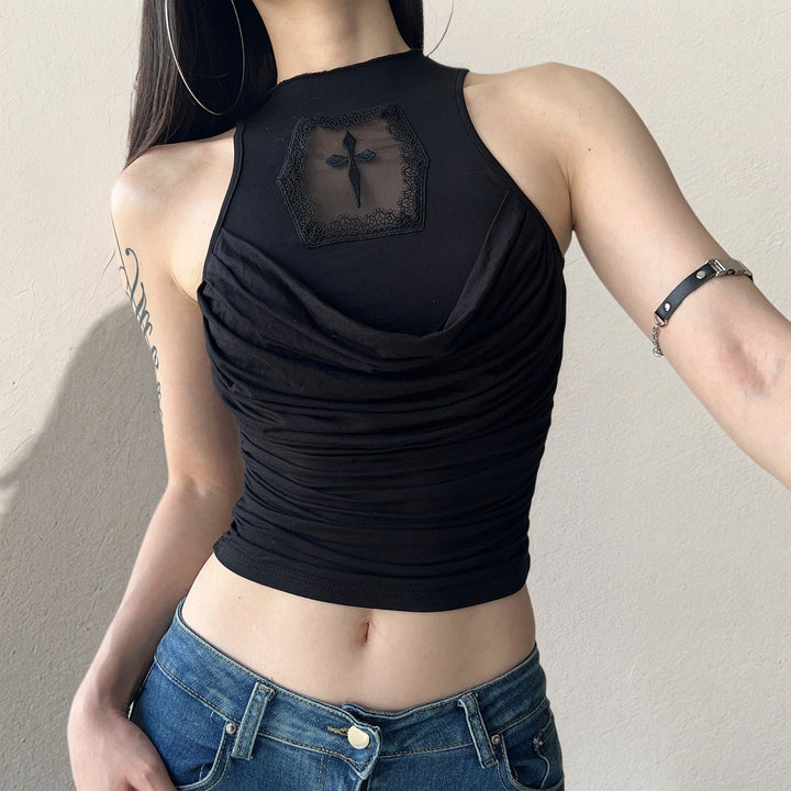 Dame elegant tanktop med legendarisk rygdetalje Skovae