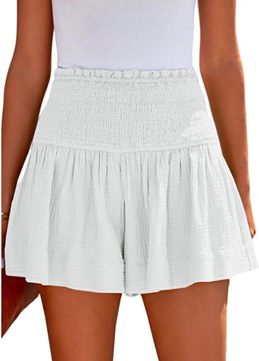 Dame lette shorts med høj talje og løst fit Stilla