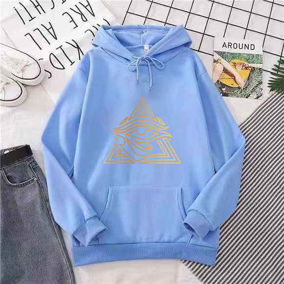 Kvindernes hoodie med kunstnerisk grafisk design Skovae