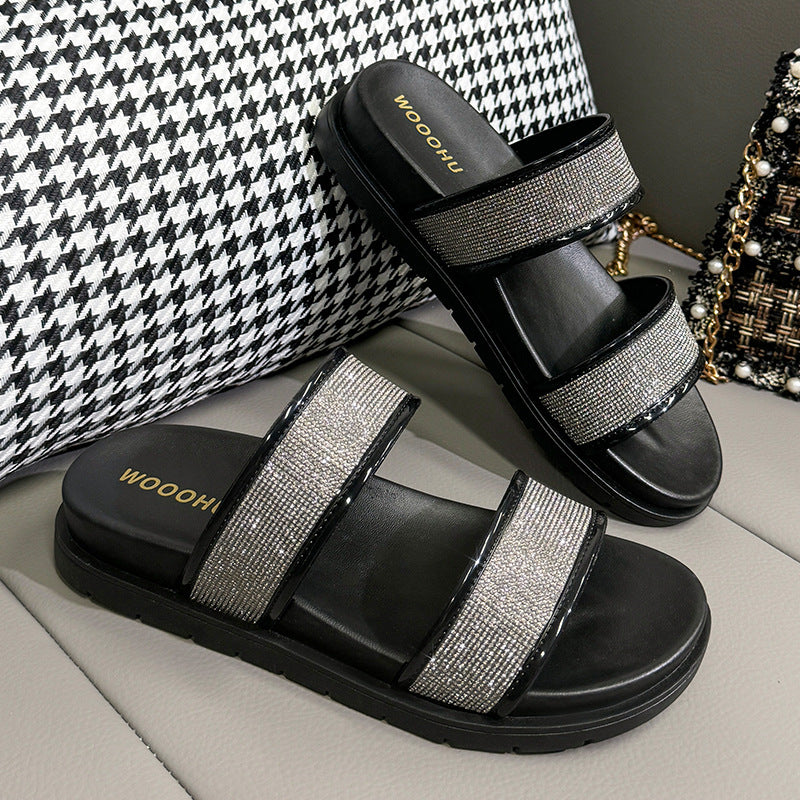 Dame Komfortable og elegante Sandaler med glitrende udsmykninger Stilla