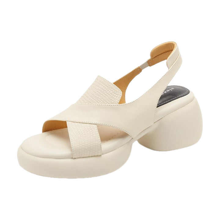 Dame Plateau-Sandaletter med elegant krydset design og komfortabel sål Stilla