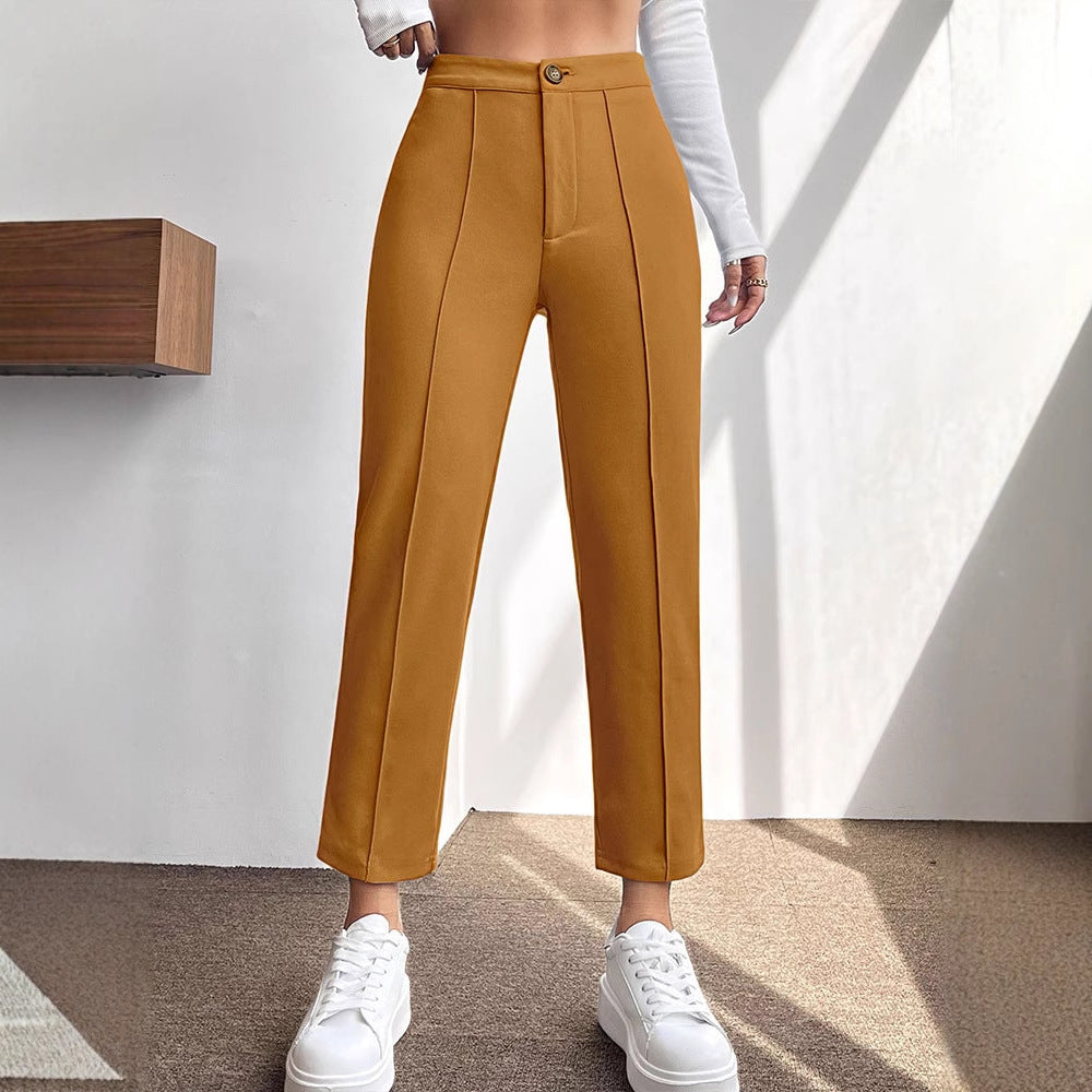 Damer elegant chinos med tætsiddende pasform Skovae