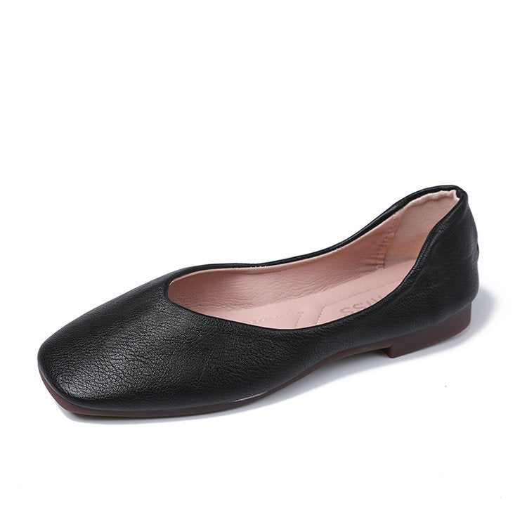 Dame ballerinaer med elegant slipdesign og blødt læder Stilla