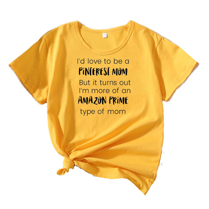 Dame Casual Humor Grafik T-Shirt Stilla 1751262486