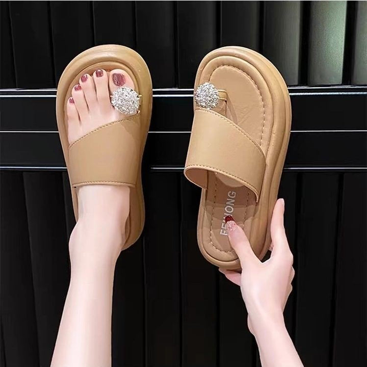 Dame sandaler med smart knude-design og glitrende smykkeunivers Stilla