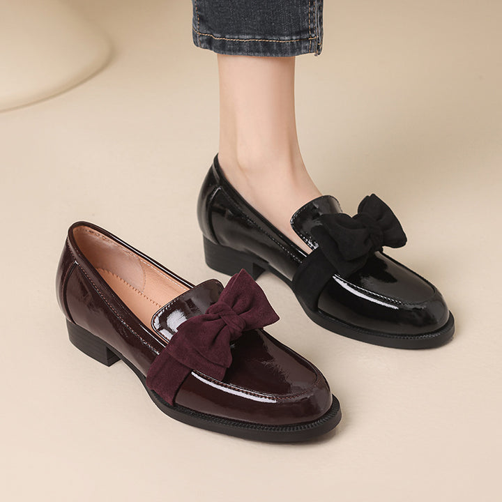 Femme Elegante Sløjfe-pyntede Loafers Stilla