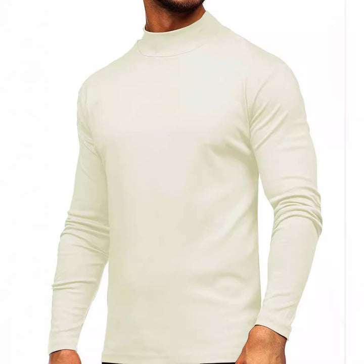 Herrer Langærmet Turtleneck Skjorte lavet af åndbart strækmateriale Stilla