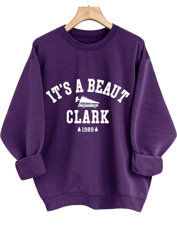 Kvinders sweatshirt med casual tekst og komfortabel pasform Stilla