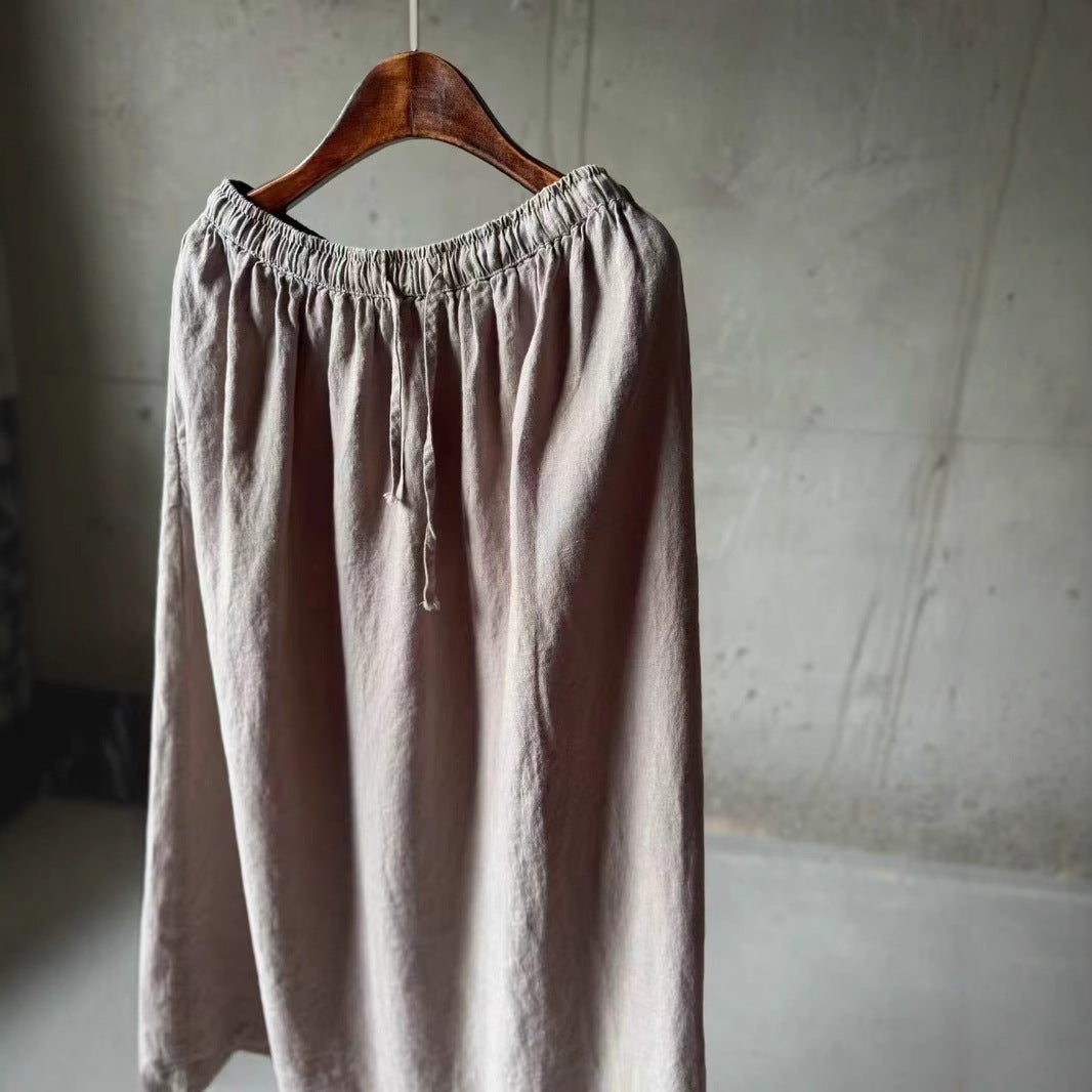 Femme let linned maxikjole Stilla
