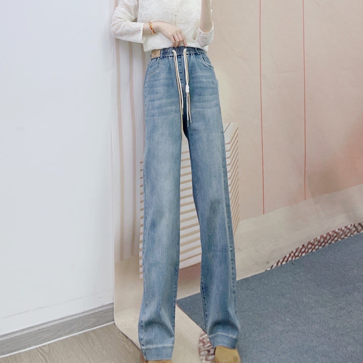 Dame Løst skåret jeans med elastisk talje og lige ben Stilla
